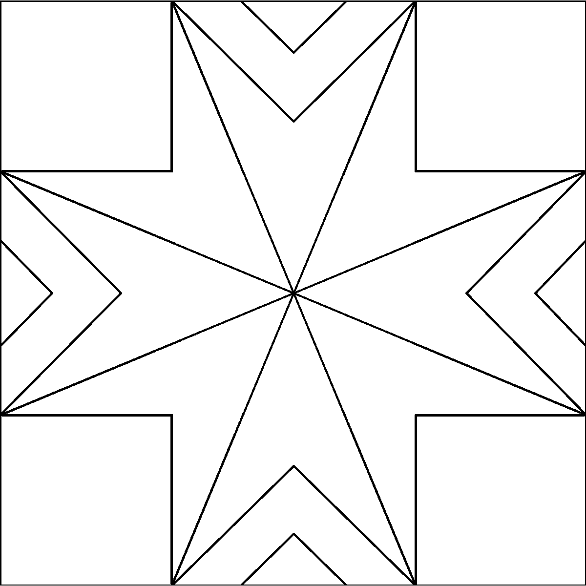 Pattern 76, Children Take Wing barn quilt pattern thumbnail